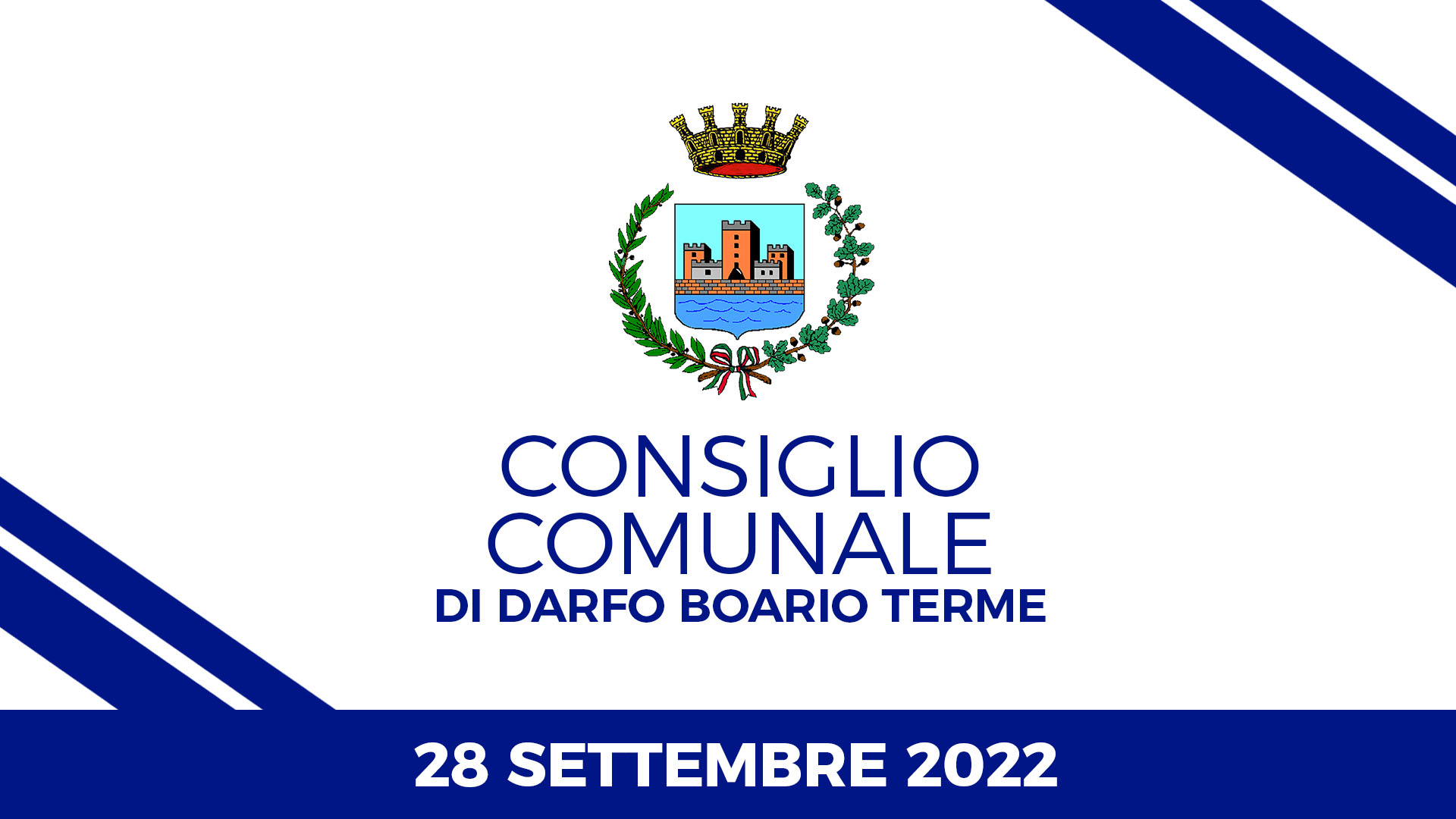 Consiglio Comunale di Darfo Boario Terme del 28 settembre 2022